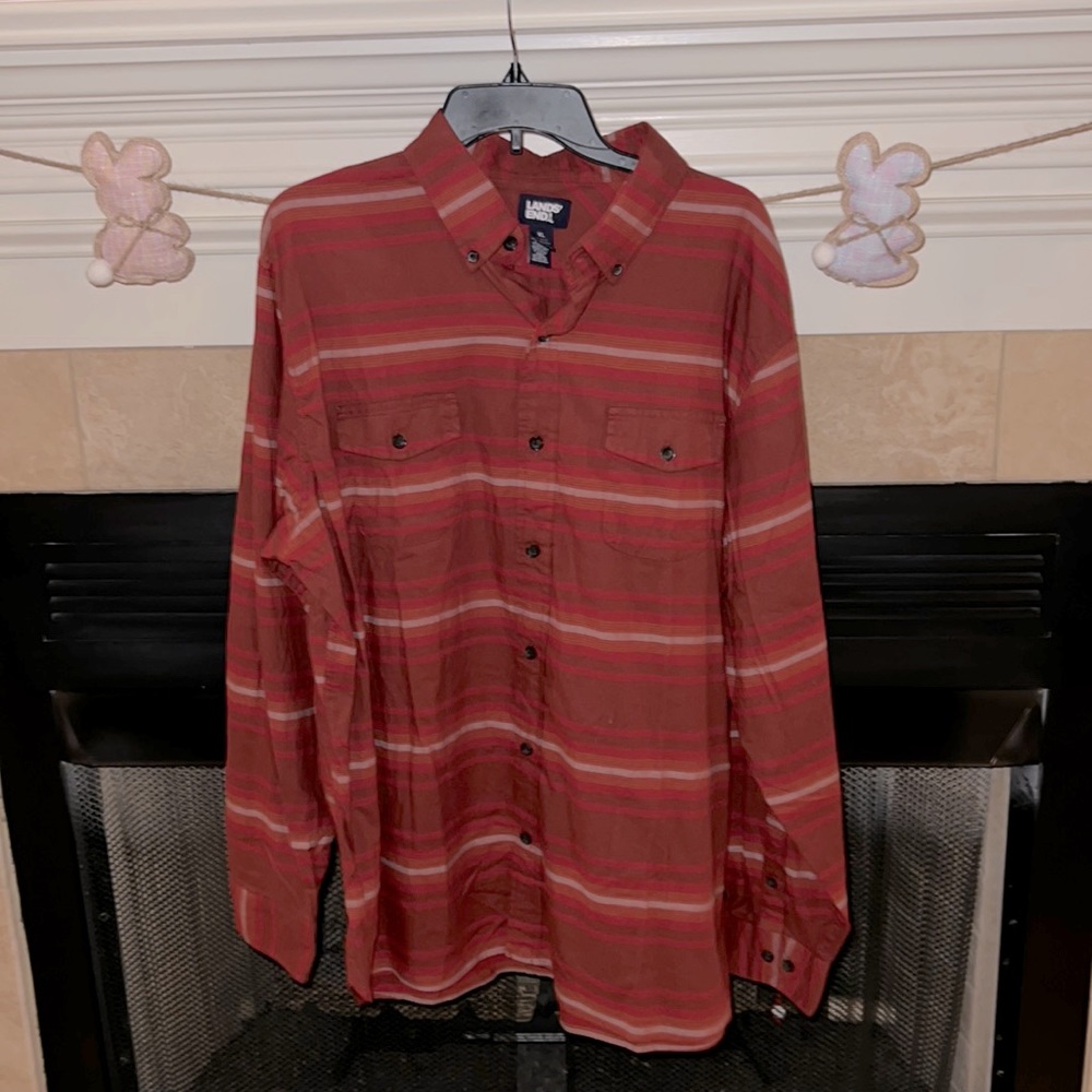NWOT Lands End button down shirt, XL